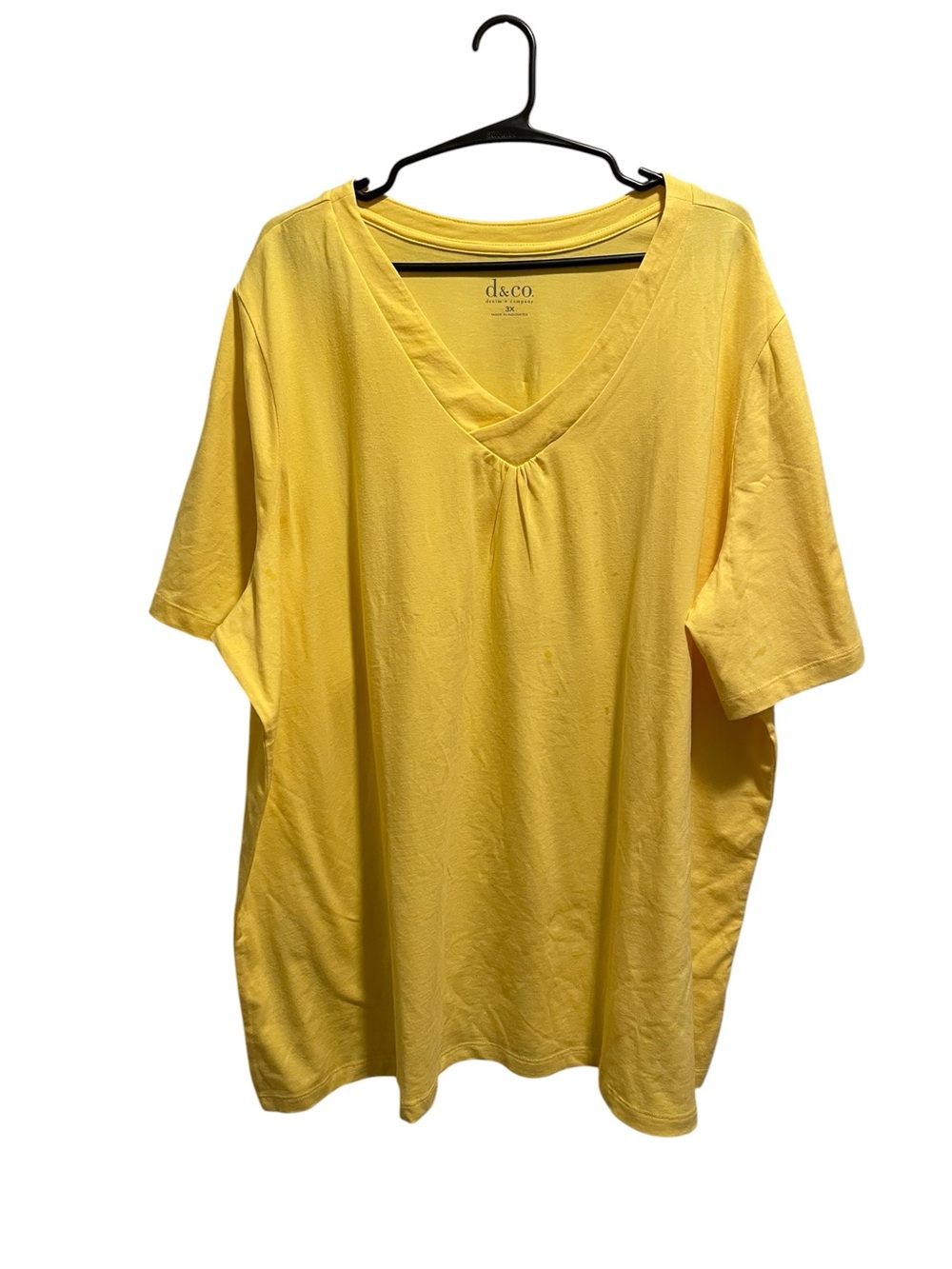 3X beautiful yellow top